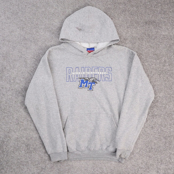 Women's Champion Middle Tennessee University Raiders XL Gray Long Sleeve Hoodie - Picture 1 of 9
